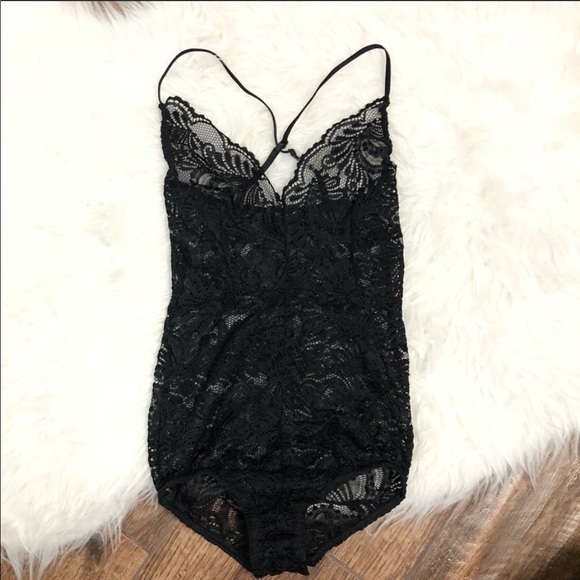 Black Lace Bodysuit - Picture 3 of 7